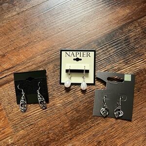 NWT silver dangle earrings bundle (3 pairs!)